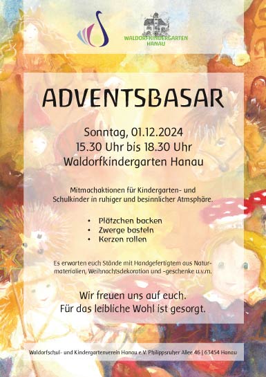 Waldorfkindergarten Hanau Adventsbasar